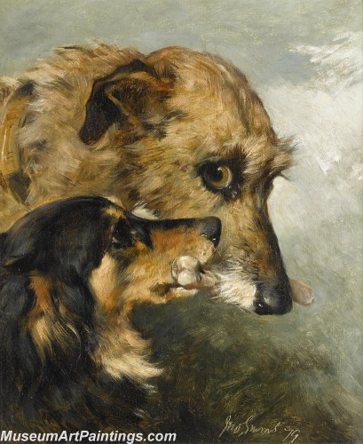 Handmade Dog Portrait Oil Paintings MA065