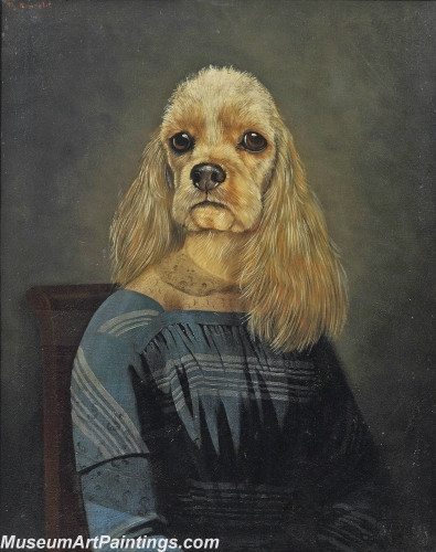 Handmade Dog Portrait Oil Paintings MA08