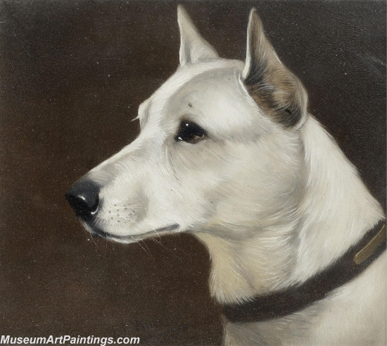 Handmade Dog Portrait Oil Paintings MA098