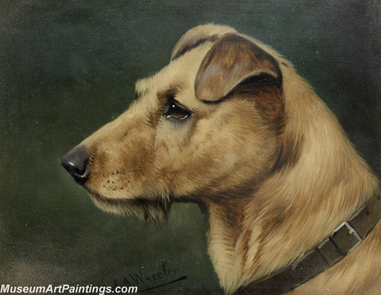 Handmade Dog Portrait Oil Paintings MA099