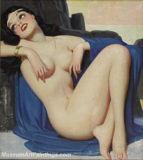 Handmade Modern Paintings of Women Sexy Pinup Girl Oil Paintings M202