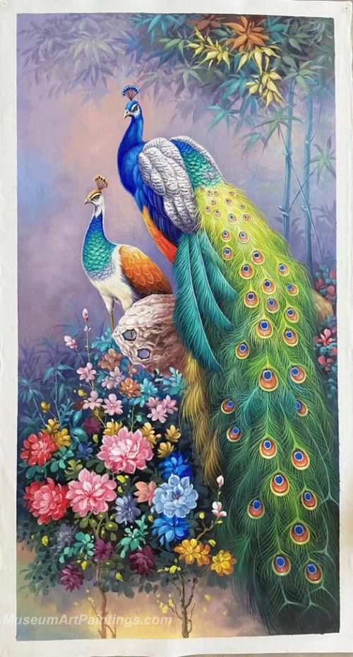 Handmade Peacock Oil Paintings HPMS1