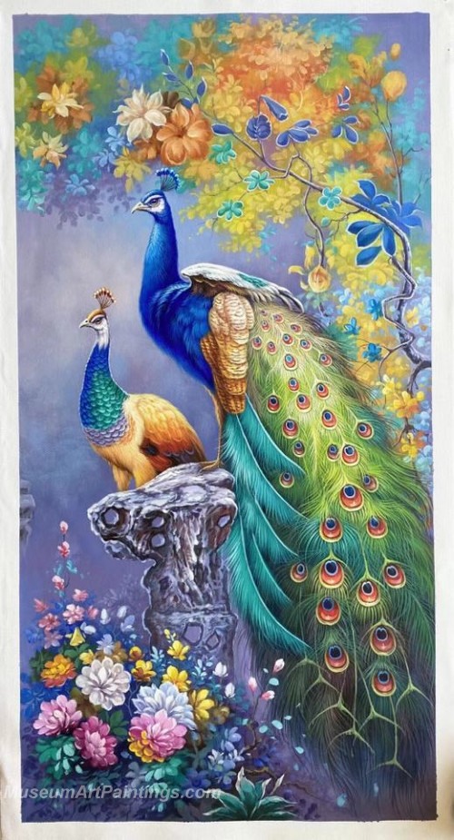 Handmade Peacock Oil Paintings HPMS2