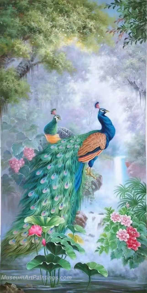 Handmade Peacock Oil Paintings HPMS5