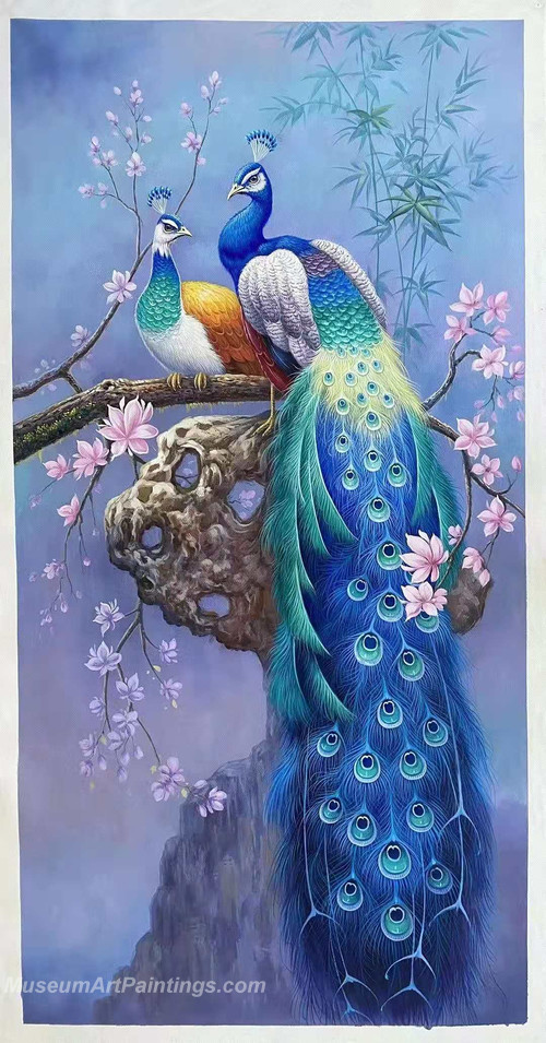 Handmade Peacock Oil Paintings HPMS8