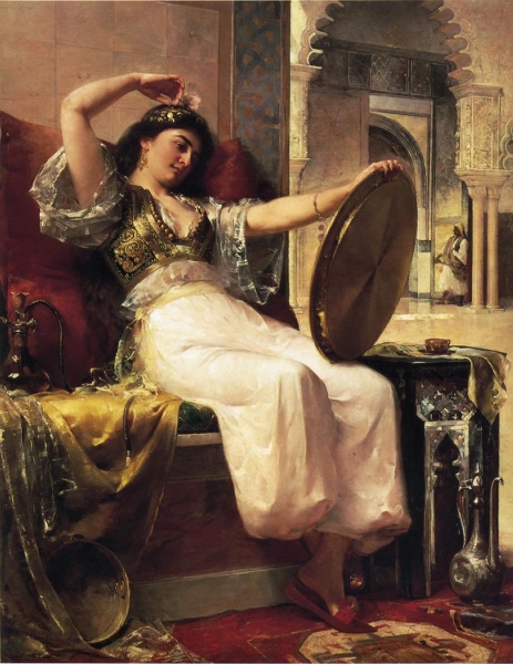 Harem Scene by Oliver Dennett Grover