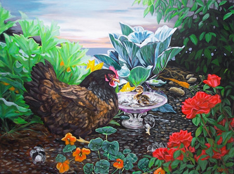 Hen Paintings 001