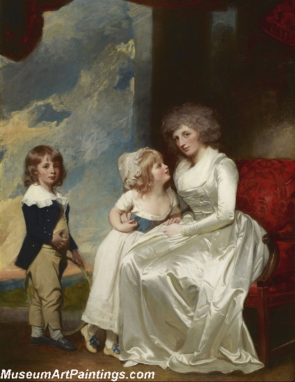Henrietta Countess of Warwick and Her Children Painting