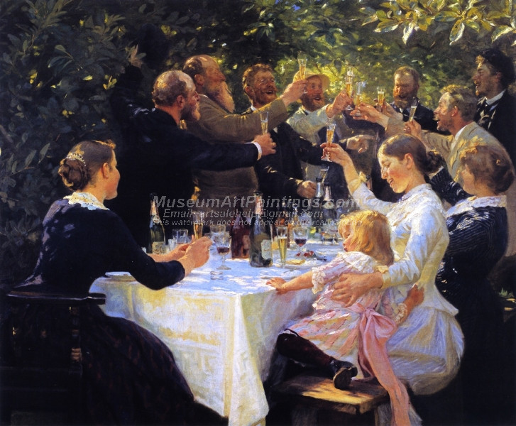 Hip Hip Hurrah by Peder Severin Kroyer