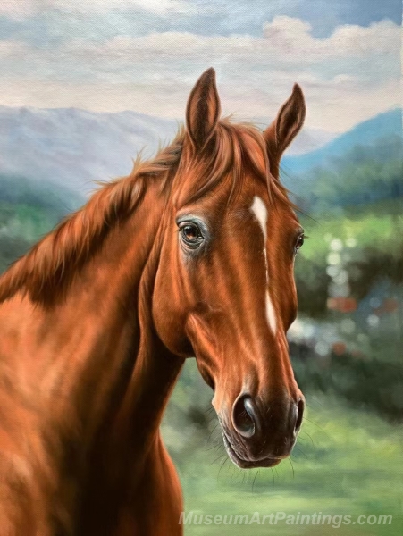 Horse Paintings Horse Head Painting HP17
