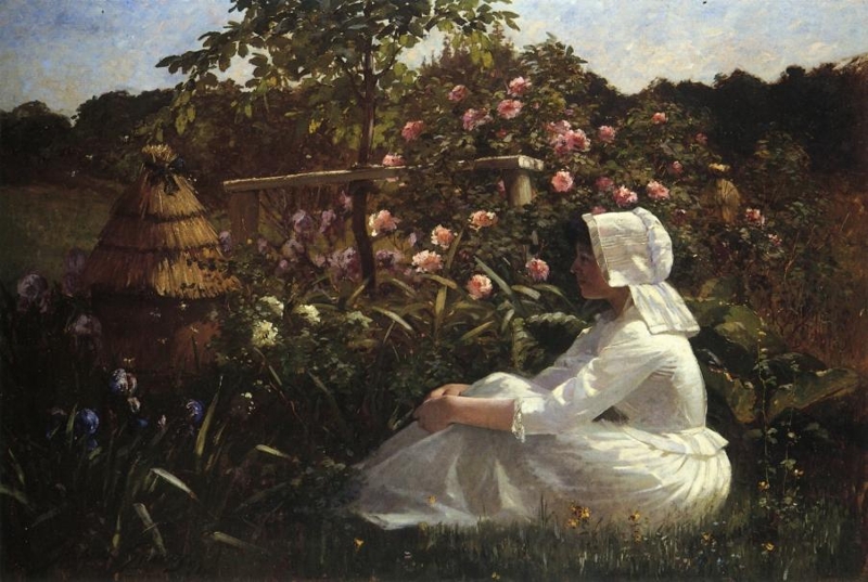 In a Field of Flowers by Abbott Fuller Graves