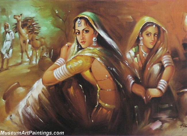 Indian Girl Paintings 002