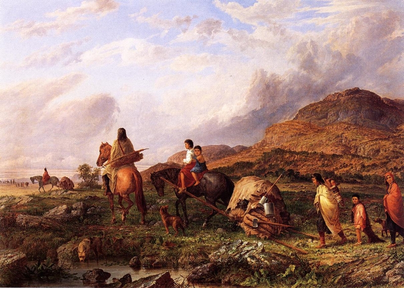 Indian Mode of Transportation by Seth Eastman