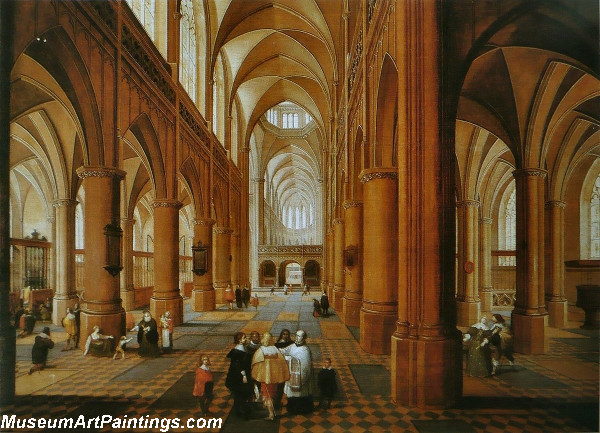 Interior of a Gothic Church by Pieter Neefs the Elder