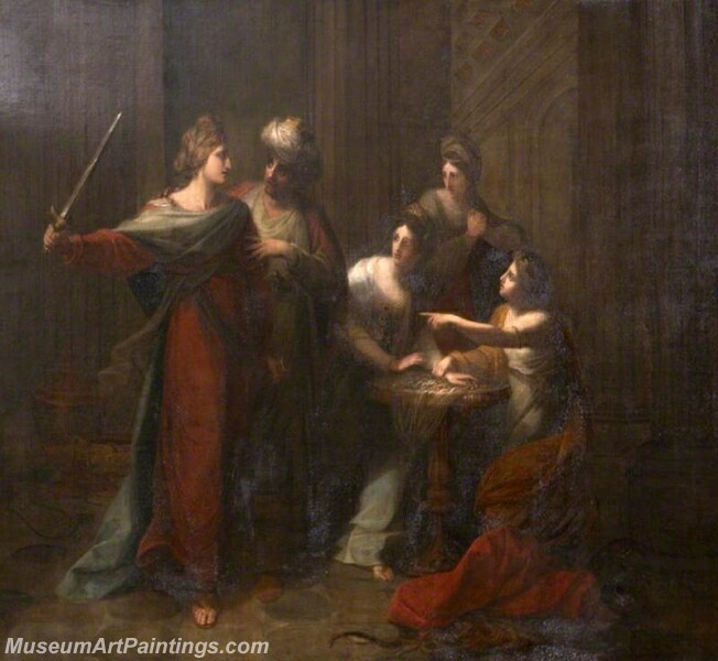 Interview of Edgar and Elfrida, after Her Marriage to Athelwold Painting