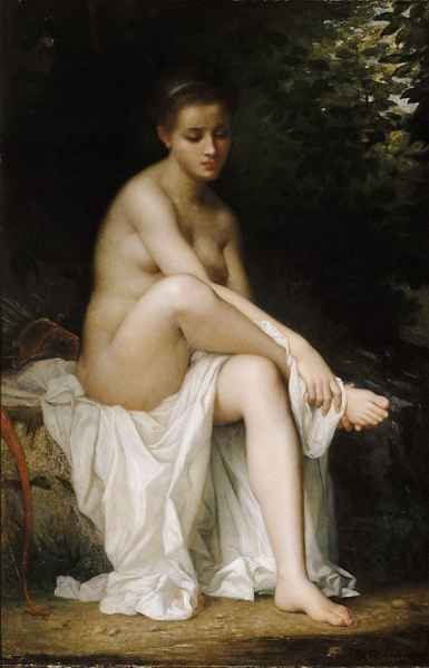 Ismenie Nymph of Diana by Charles Zacherie Landelle