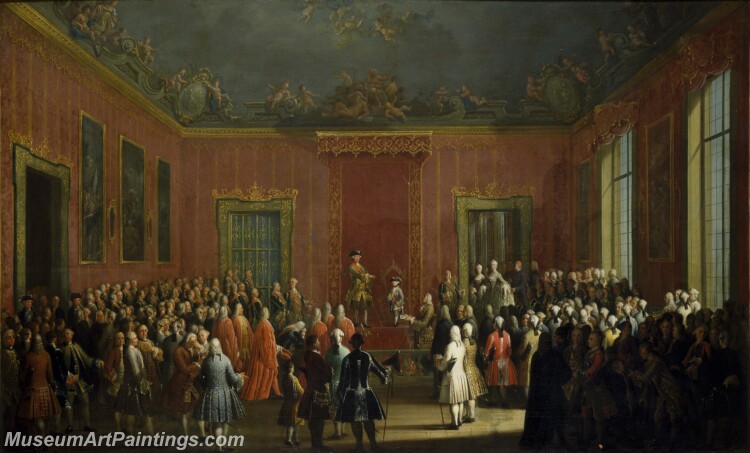 Joli Antonio Abdicacion de Carlos III Painting