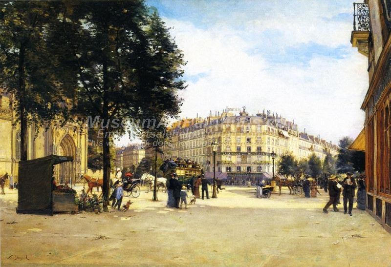 Junction of the Boulevard Magenta Paris