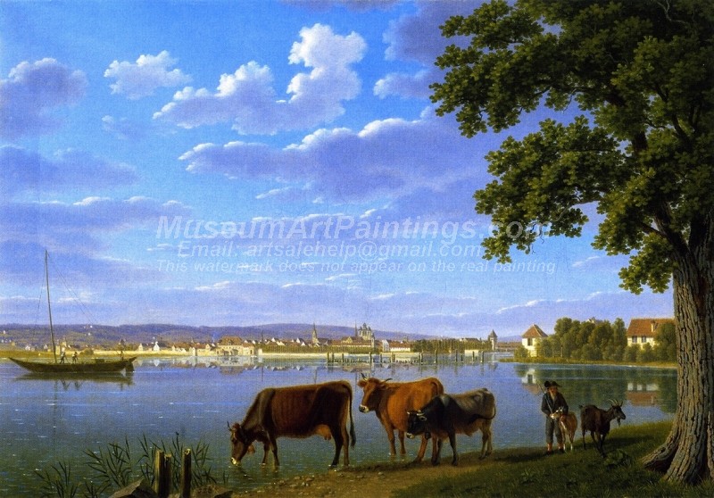 Landscape Countryside Paintings View of Constance