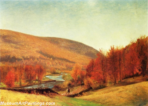 Landscape Painting Autumn Landscape Vermont