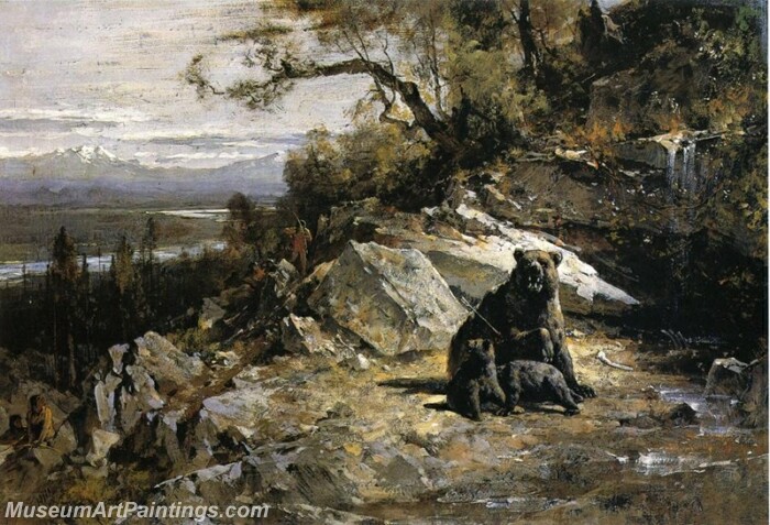 Landscape Painting Squaw Valley near Now ow wa
