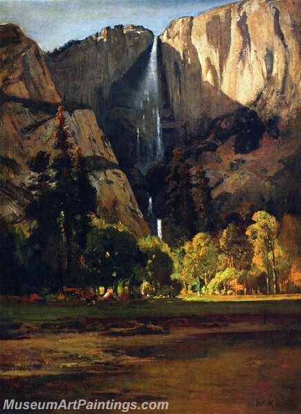 Landscape Painting Yosemite Falls