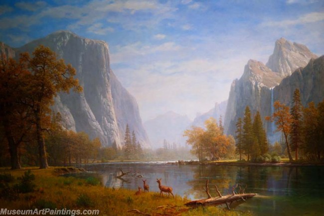 Landscape Paintings Albert Bierstadt Yosemite Valley
