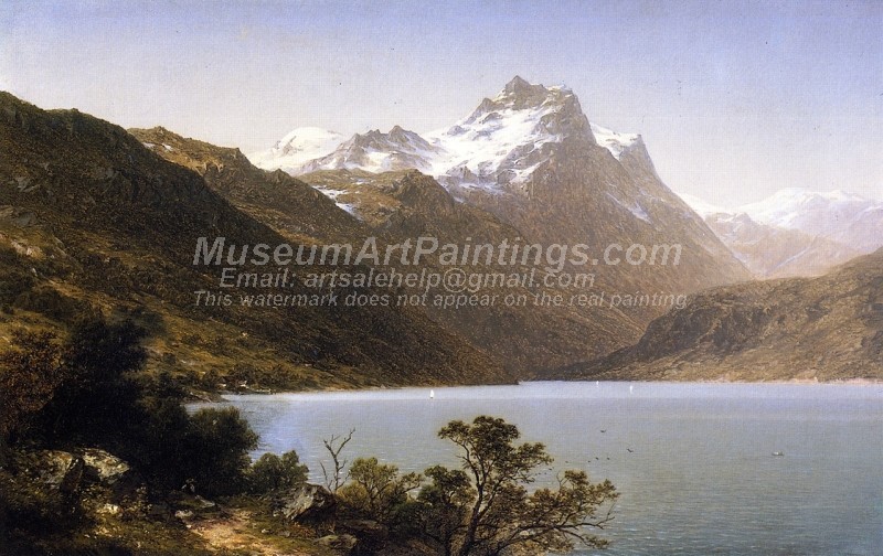 Landscape Paintings Alpine Lake