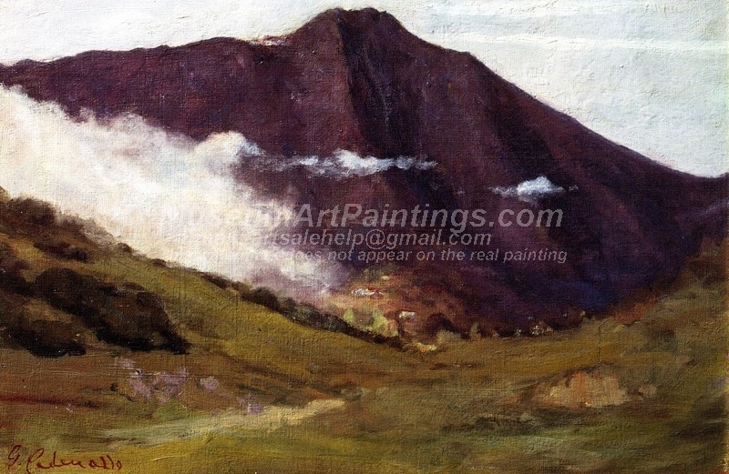 Landscape Paintings Fog Mount Tamalpais
