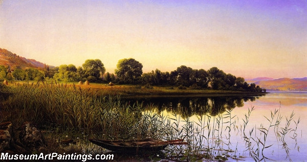 Landscape Paintings Loch Achray the Pleased Lake