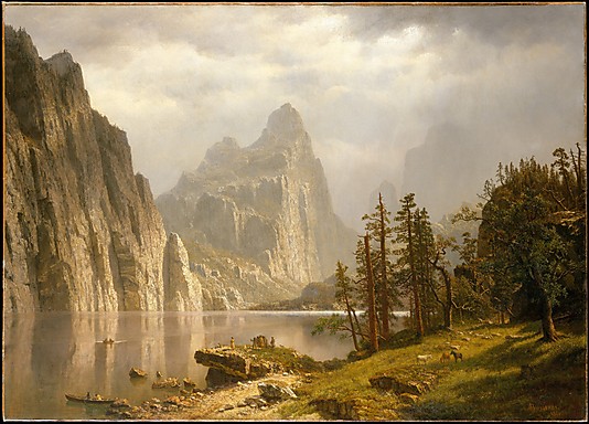 Landscape Paintings Merced River Yosemite Valley