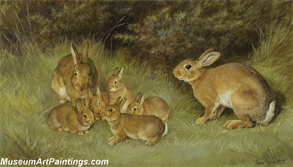 Landscape Paintings Rabbits