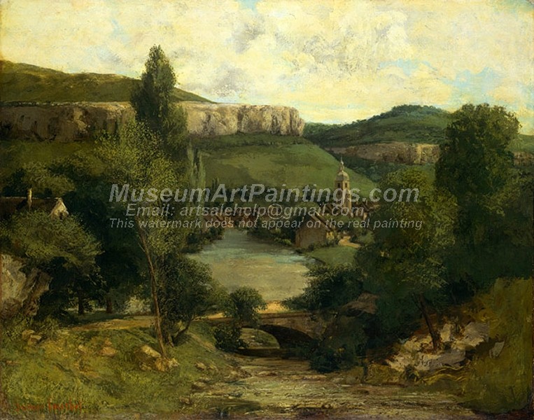 Landscape Paintings View of Ornans