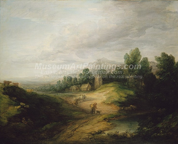 Landscape Paintings Wooded Upland Landscape