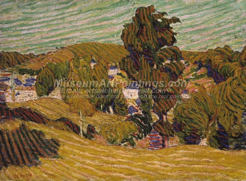 Landscape Paintings Yellow Landscape
