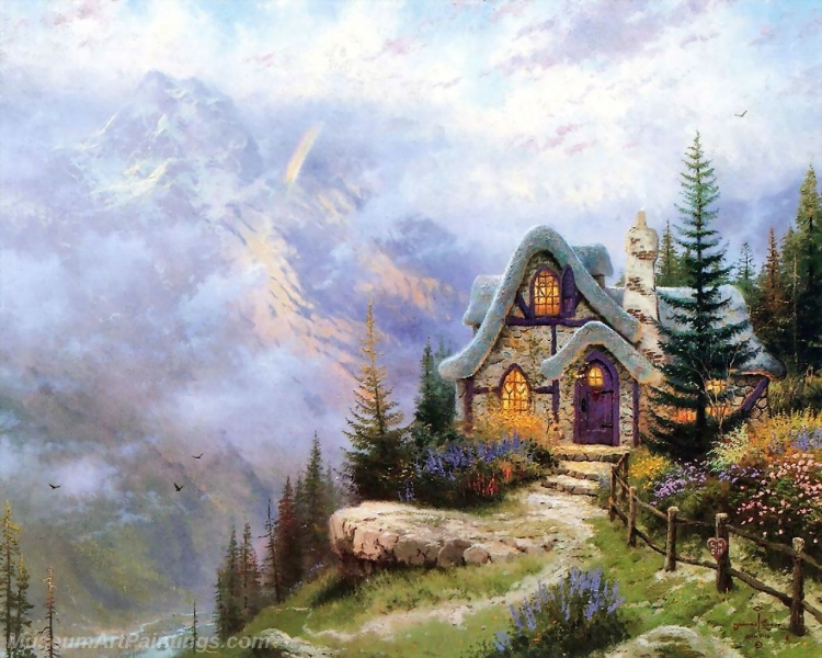 Landscape Paintings sweetheart cottage iii Garden Paintings