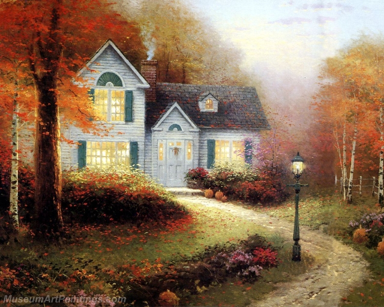 Landscape Paintings the blessings of autumn Garden Paintings