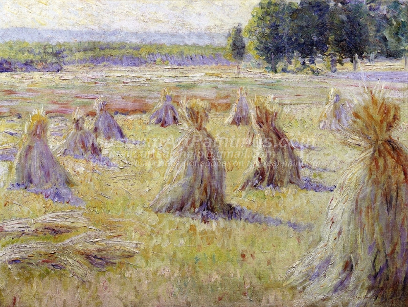 Landscape with Haystack by Dawson Dawson Watson