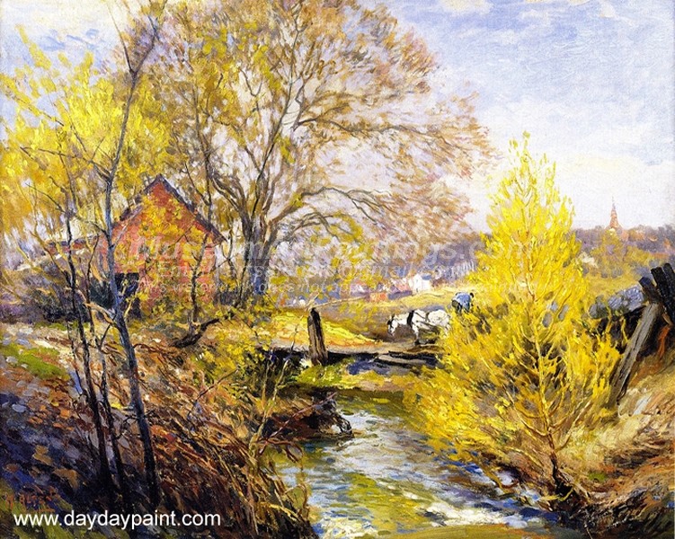 Landscape with Stream Mathias J Alten