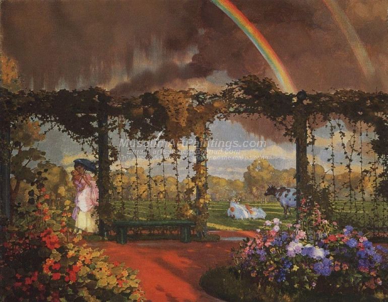 Landscape with a Rainbow 1 by Konstantin Somov