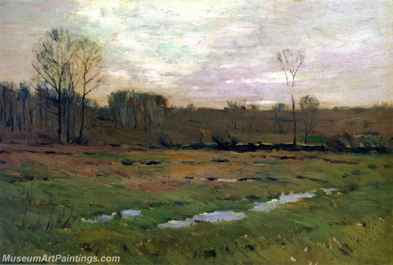 Late Winter Pasture Painting