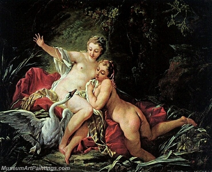 Leda and the Swan Painting