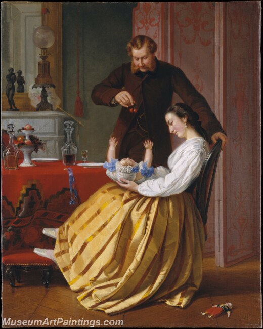Lilly Martin Spencer Conversation Piece Painting