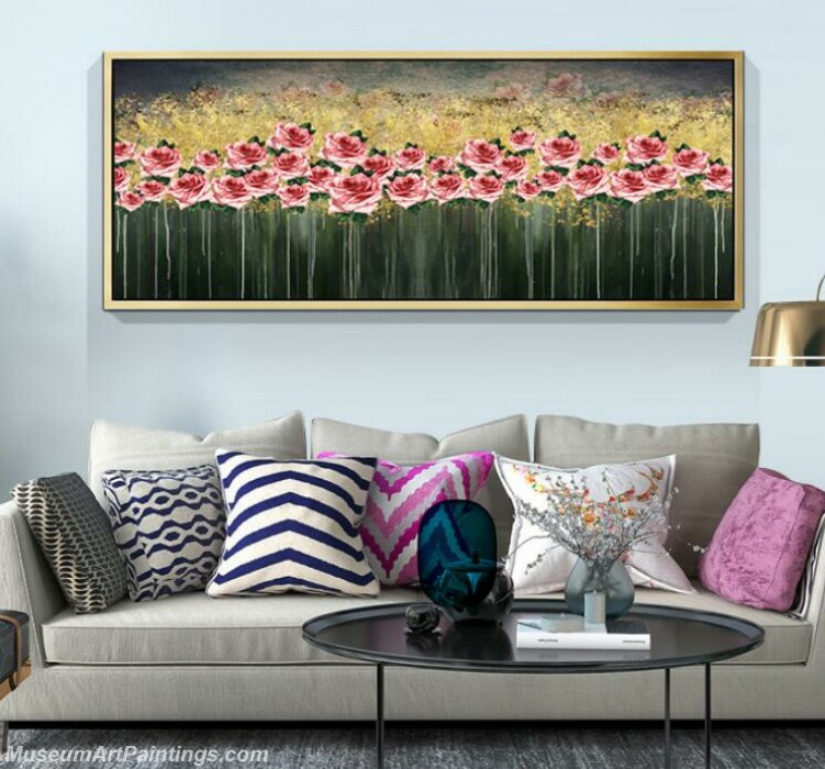 Living Room Paintings for Sale Abstract Flower Painting B513 (2)