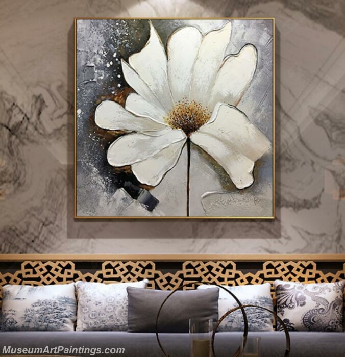 Living Room Paintings for Sale Abstract Flower Painting B53