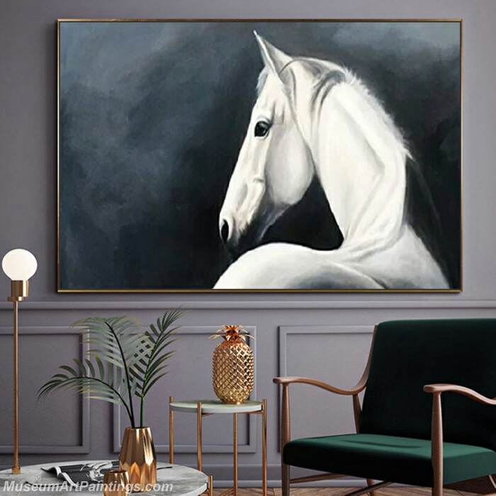 Living Room Paintings for Sale Abstract Horse Painting 01