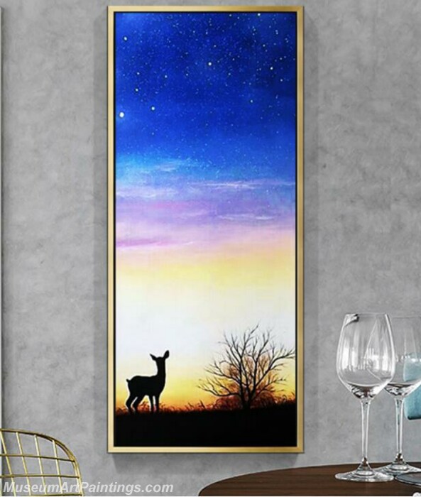 Living Room Paintings for Sale Deer Painting 02