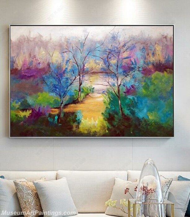 Living Room Paintings for Sale Quiet path Landscape Painting