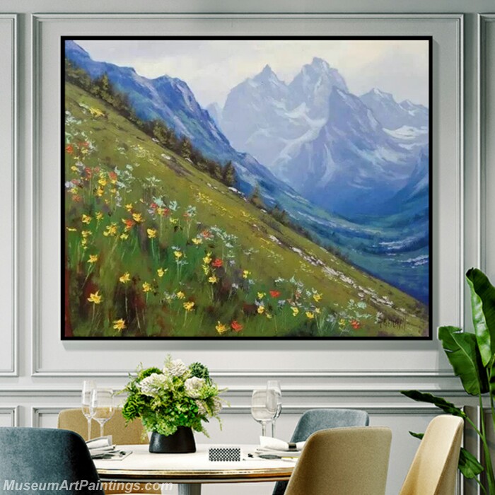 Living Room Paintings for Sale Snow Mountain Landscape Paintings