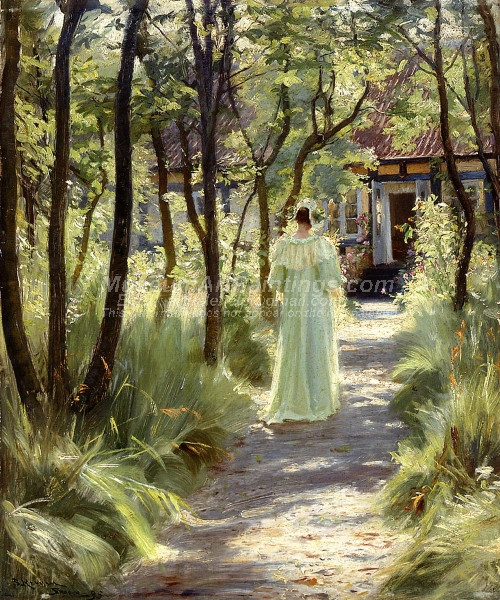 Marie in the Garden 2 by Peder Severin Kroyer